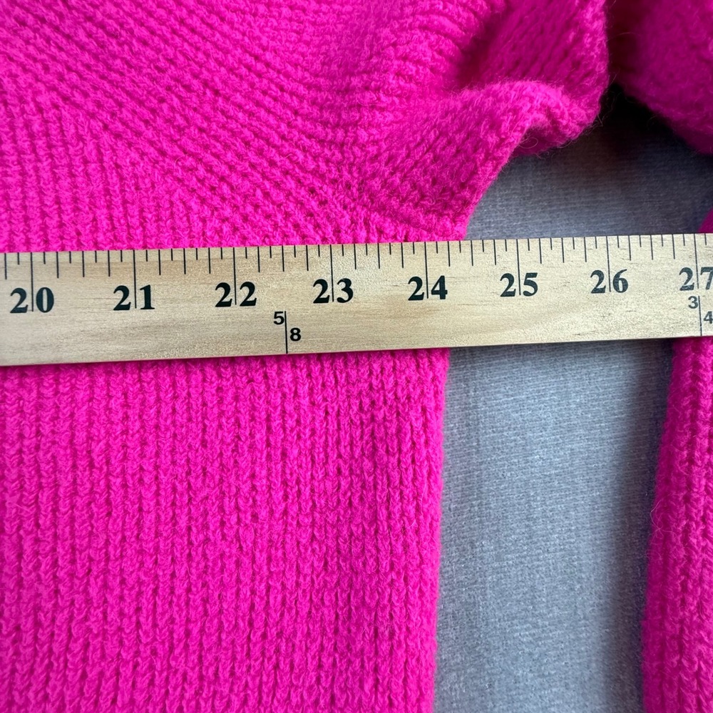 J.Crew Womens Pink Merino Wool Alpaca Blend Raglan Crewneck Sweater Medium - Picture 5 of 5